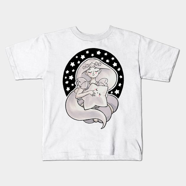 Starry lullaby Kids T-Shirt by Makar